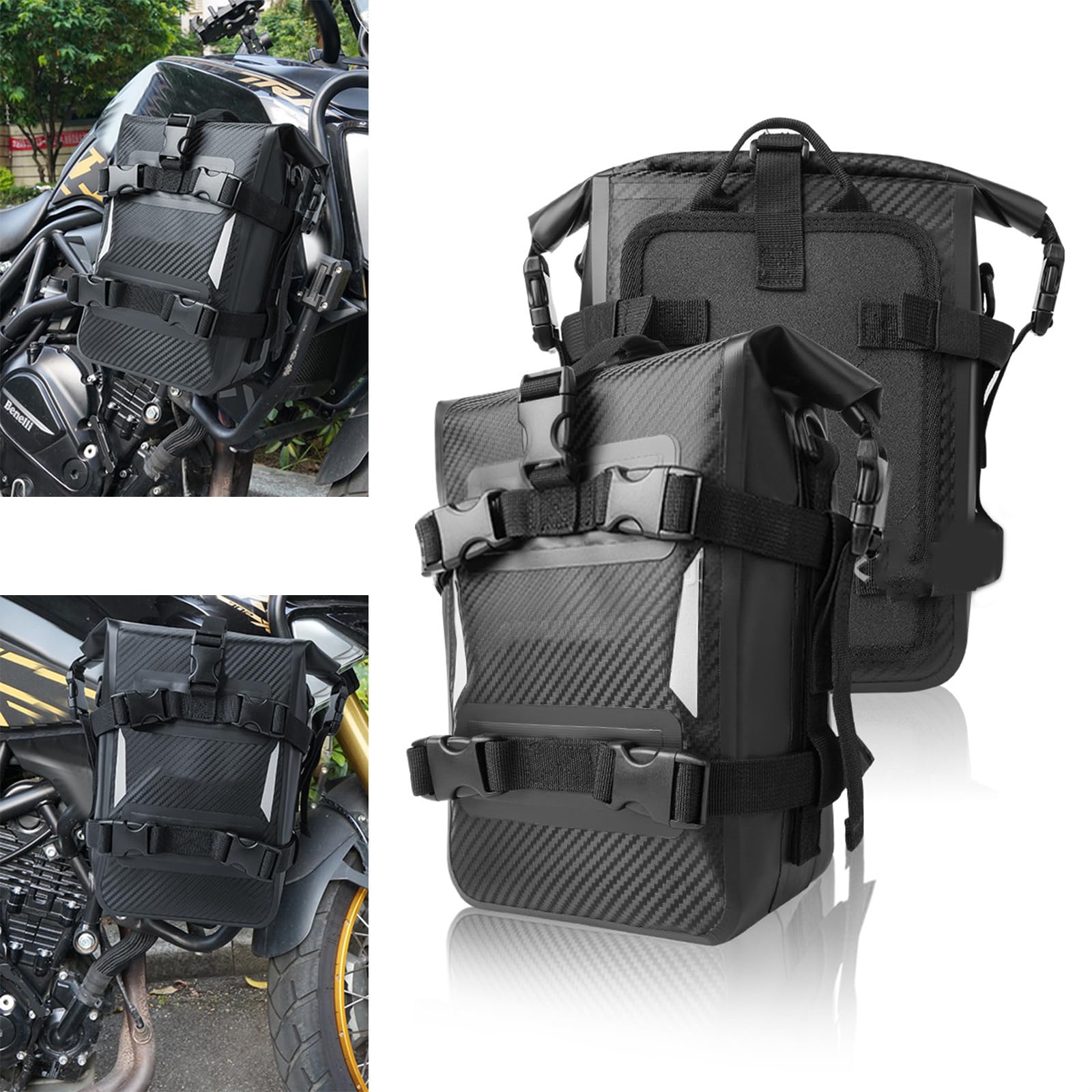 Motorradtasche mit schneller Installation und Entfernung, leichte Fahrradtasche, entworfen für Abenteuerbegeisterte, Motorradgepäck