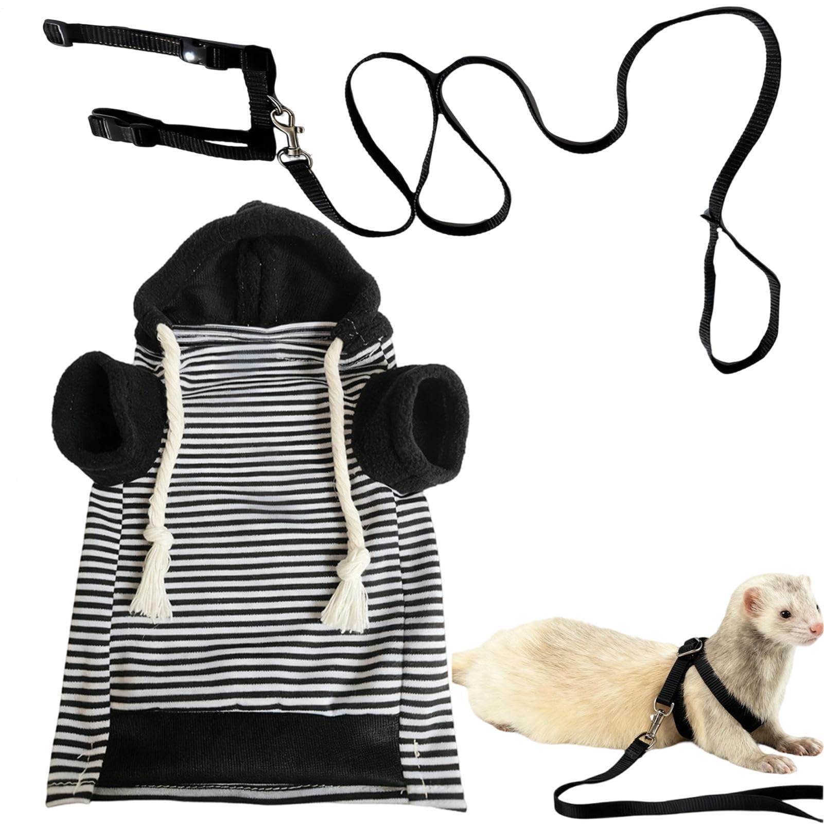 Vestiti per Furetti Comoda Morbida Per Criceti Con Pettorina | Maglione Per Criceti Conigli Furetti Adatto a Scoiattoli Cincillà Chihuahua Gatti Animali Domestici