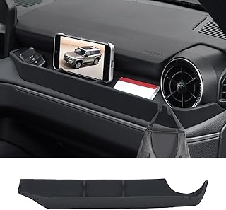 Co-Pilot Console Storage Box Suitable for 2024 2025 Toyota Land Cruiser 250 1958 Prado Silicone Anti-Skid Interior Tray Organizer Mobile Phone Bracket refit Accessories (Co-Pilot Black)