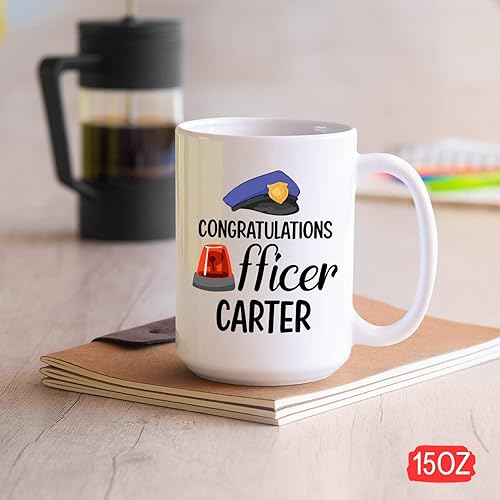 Miniatura 109 de Taza de café personalizada con texto en inglés "The One Where Becomes a Cop", taza de café blanca de 11 onzas, 15 onzas Taza blanca Becomes A