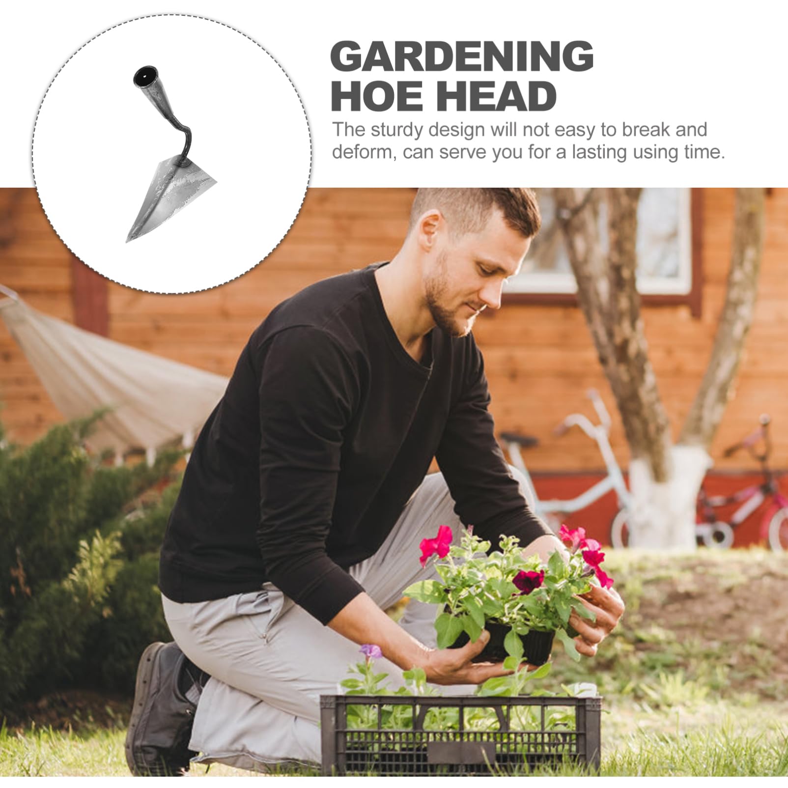 TOYANDONA Gartenhacke Robuste Grabewerkzeug für Effektives Graben und Unkrautjäten Tragbar und Langlebig für Gartenarbeit und Pflanzenpflege