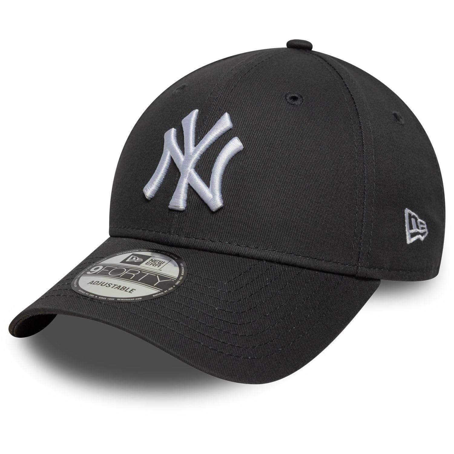 New Era Adult's 9Forty League Essential MLB New York Yankees Baseball Cap Hat Charcoal