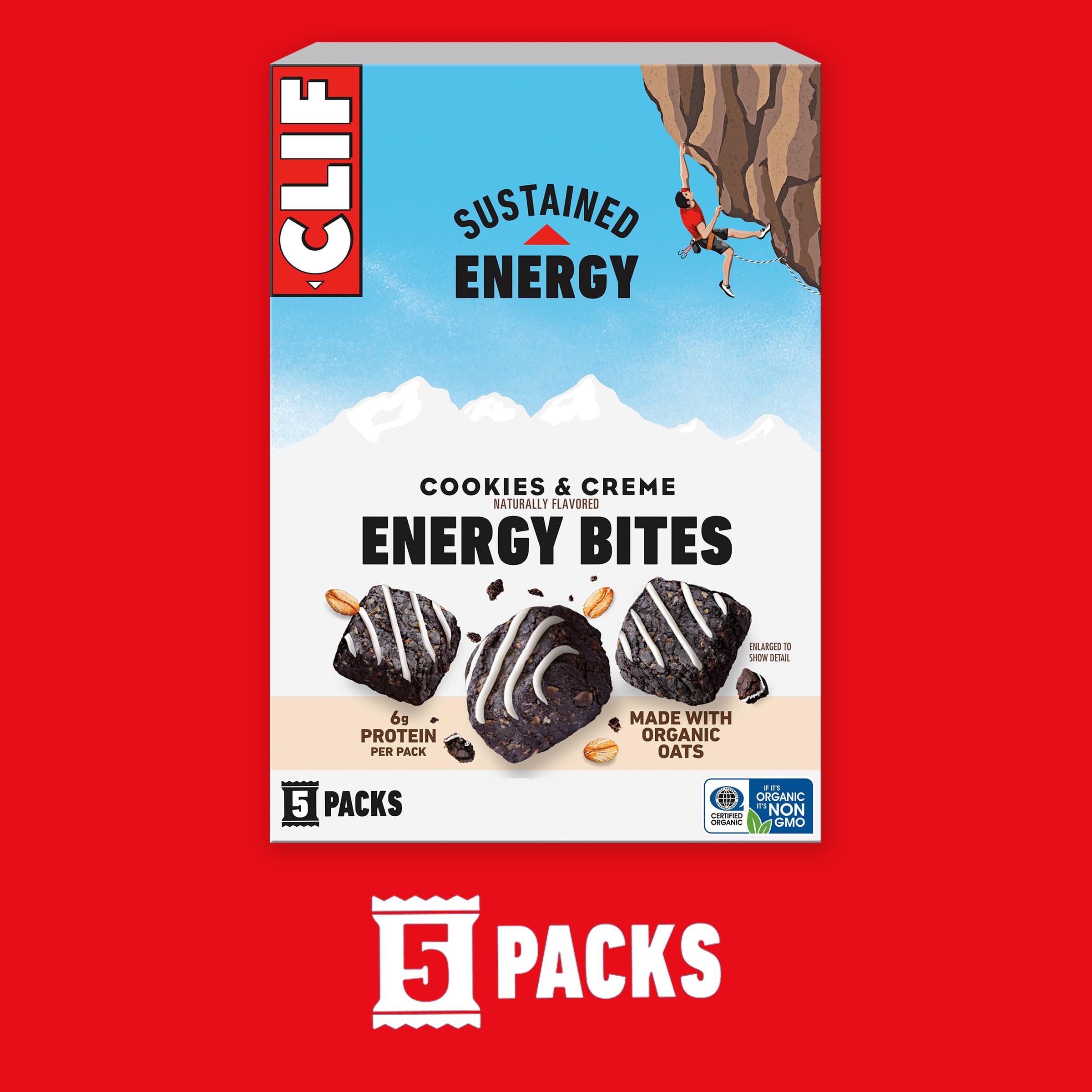 CLIF BAR Energy Bites, Cookies & Creme, 5ct — Amazon image 3