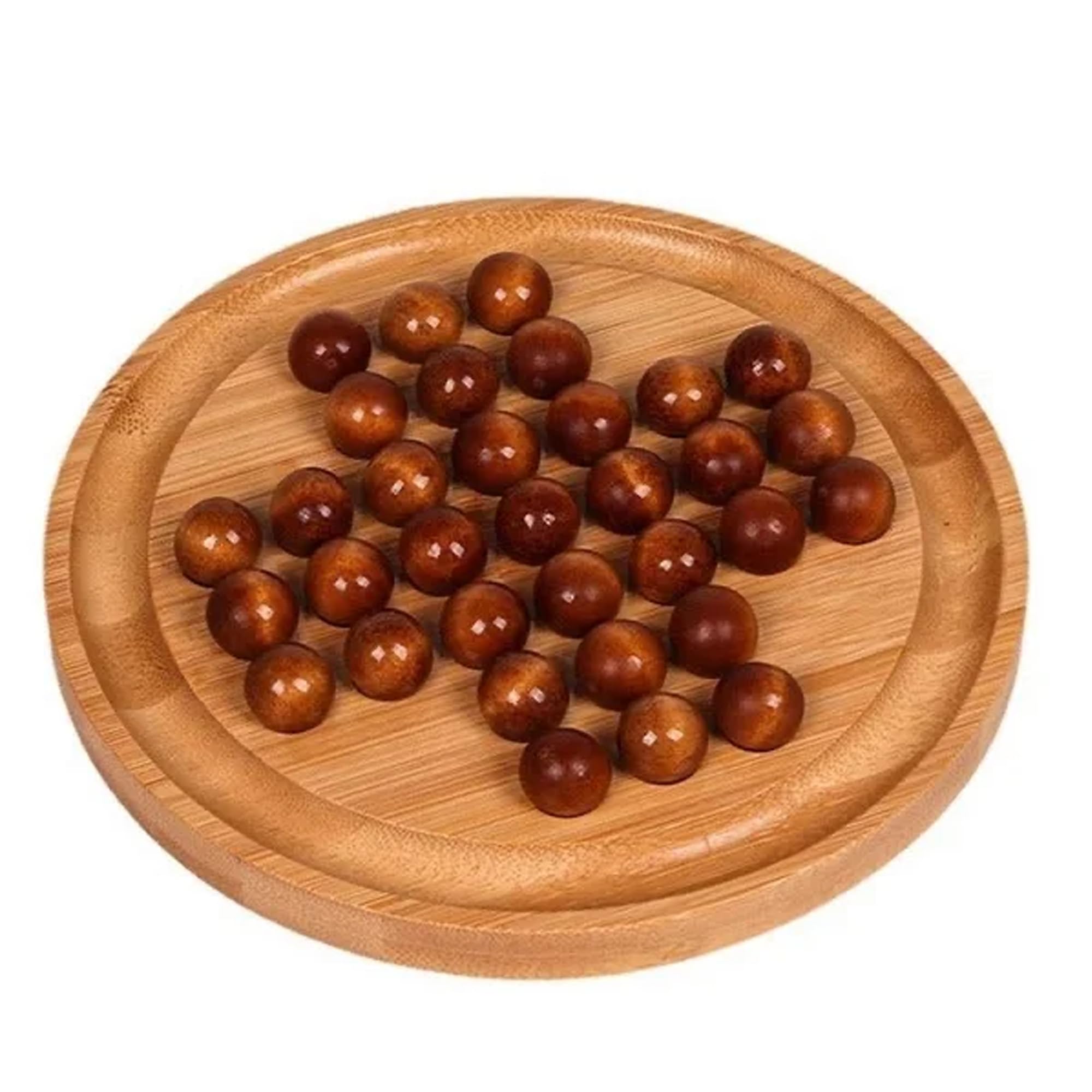 Wooden Brainvita - Solitaire Board Game with Marble Ball for Kids and Toddlers Suitable for Return Gift (B0DF85CWBW) Amazon Price History, Amazon Price Tracker