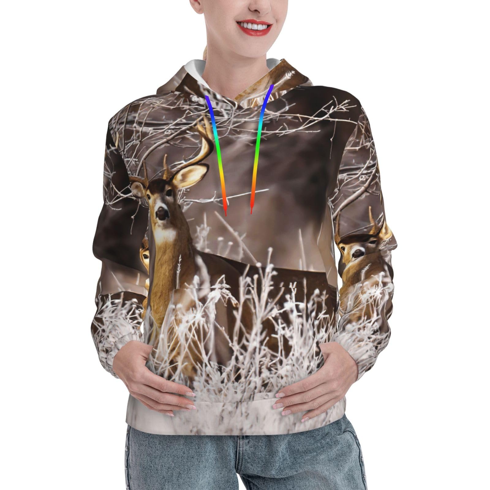 Sweat à capuche femme EdWal Free pull ajusté de style authentique - 8