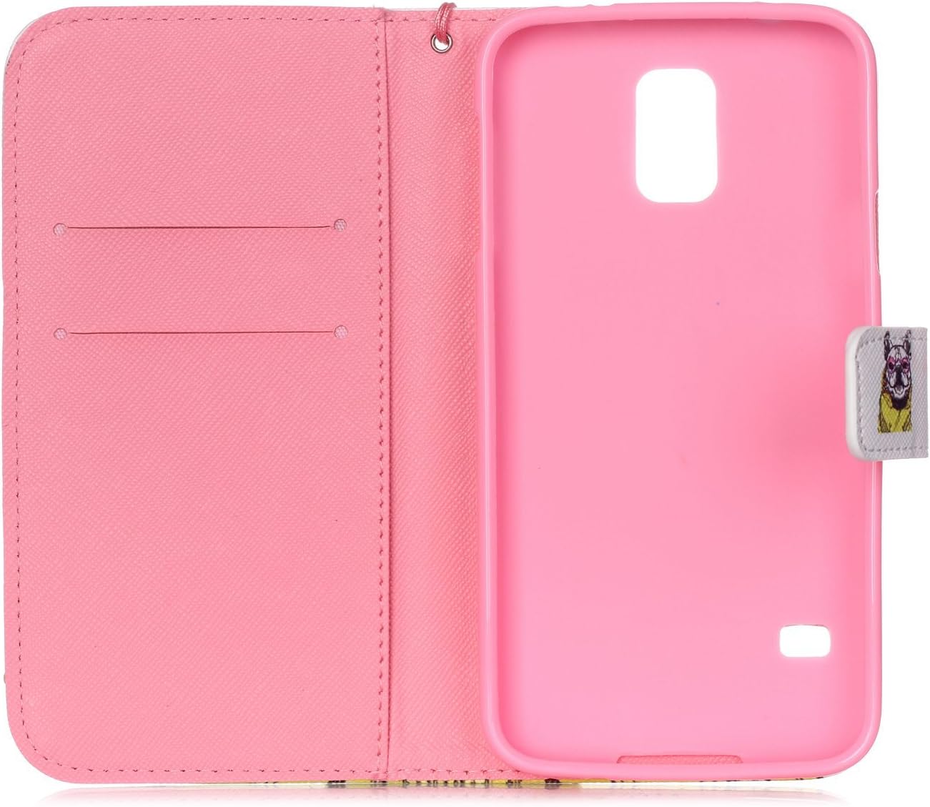Galaxy S5 Case, S5 Case, Samsung Galaxy S5 Case, Uncle.Y Wallet Flip PU Leather Case Folio Protector Cover Case with Card Holder and Strap Case for Samsung Galaxy S5 I9600 (Sunset)