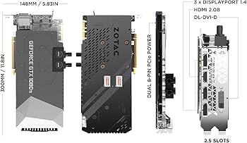 ち*あ様 ZOTAC GeForce GTX 1080ti 11Gb Zotac GeForce GTX 1080 Ti Amp Extreme 11GB GDDR5X Graphics