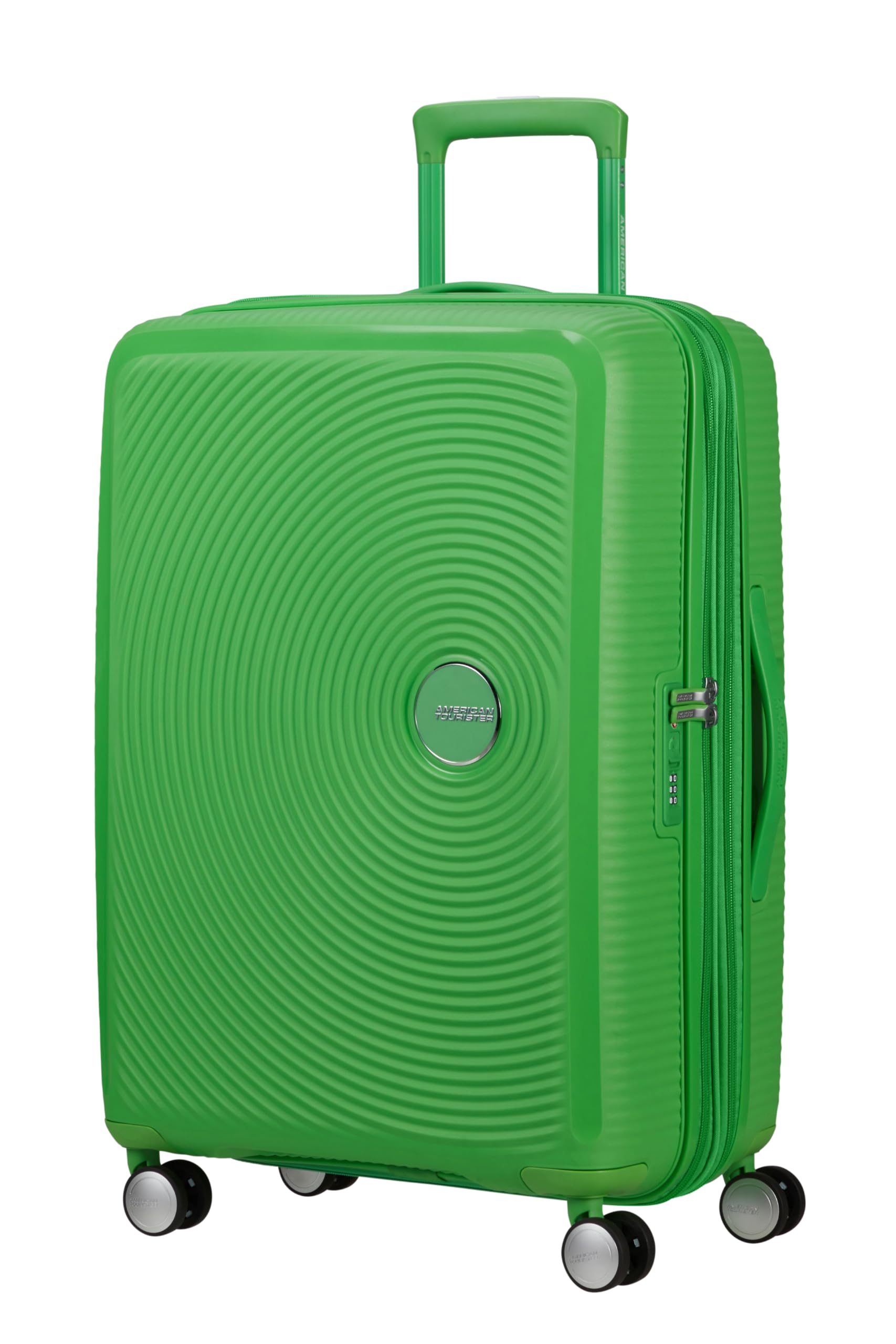 American Tourister Soundbox - Maleta Mediana Rígida, 67 cm - Trolley con 4 Ruedas, Cerradura TSA, Expandible y Ligera, 71.5/81L, (Grass Green)