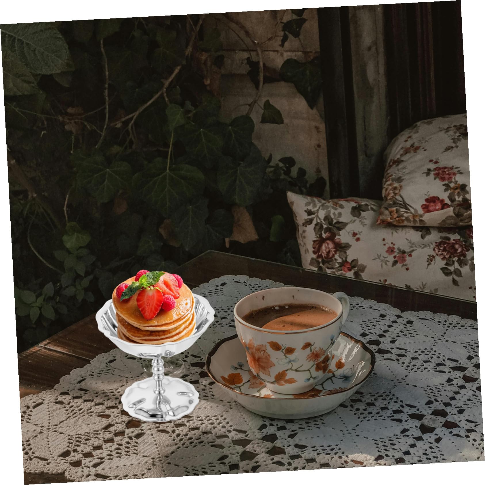 Ciotola per Gelato in Acciaio Inox Piedini Alti per Budini Mousse e Snack Contenitore da Portata in Adatto Dessert Freddi e Caldi Facile da Pulire e Utilizzabile Quotidianamente