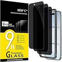 Vista 1 de NEW'C Paquete de 3 protectores de pantalla de privacidad para iPhone Air/iPhone 17 Air (6.5 pulgadas), película de vidrio templado antiespía