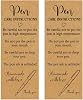 30 PCS Pen Care Kraft Paper Cards Homemade Kraft Cardboard Pen Care Instructions Tips Insert 30 Matching OPP Transparent Self-Adhesive Bags for Business, Online Shop Package Insert,6 2.3 in