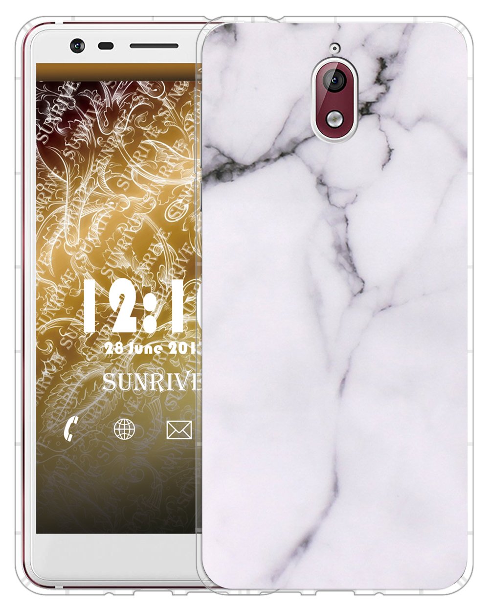 Screenguard Nokia 3 Custodia Flessibile In TPU Trasparente Nokia 3 Cover Smartphone 21912989