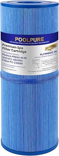 POOLPURE Repuesto para filtro de spa Pleatco PRB50-IN-M, Unicel C-4950RA, Guardian 413-212-02, Filbur FC-2390M, 17-2380, filtro Jacuzzi serie J200,