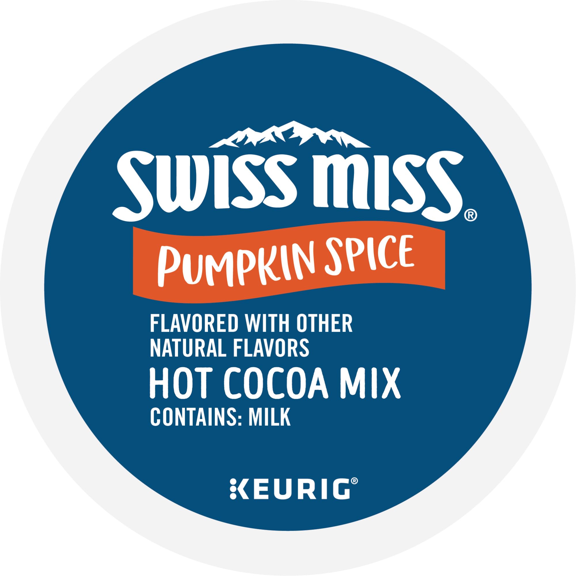 Swiss Miss® Pumpkin Spice Hot Cocoa, Single Serve Keurig® K-Cup® Pods, Hot Cocoa, 88 count (4 Packs of 22)
