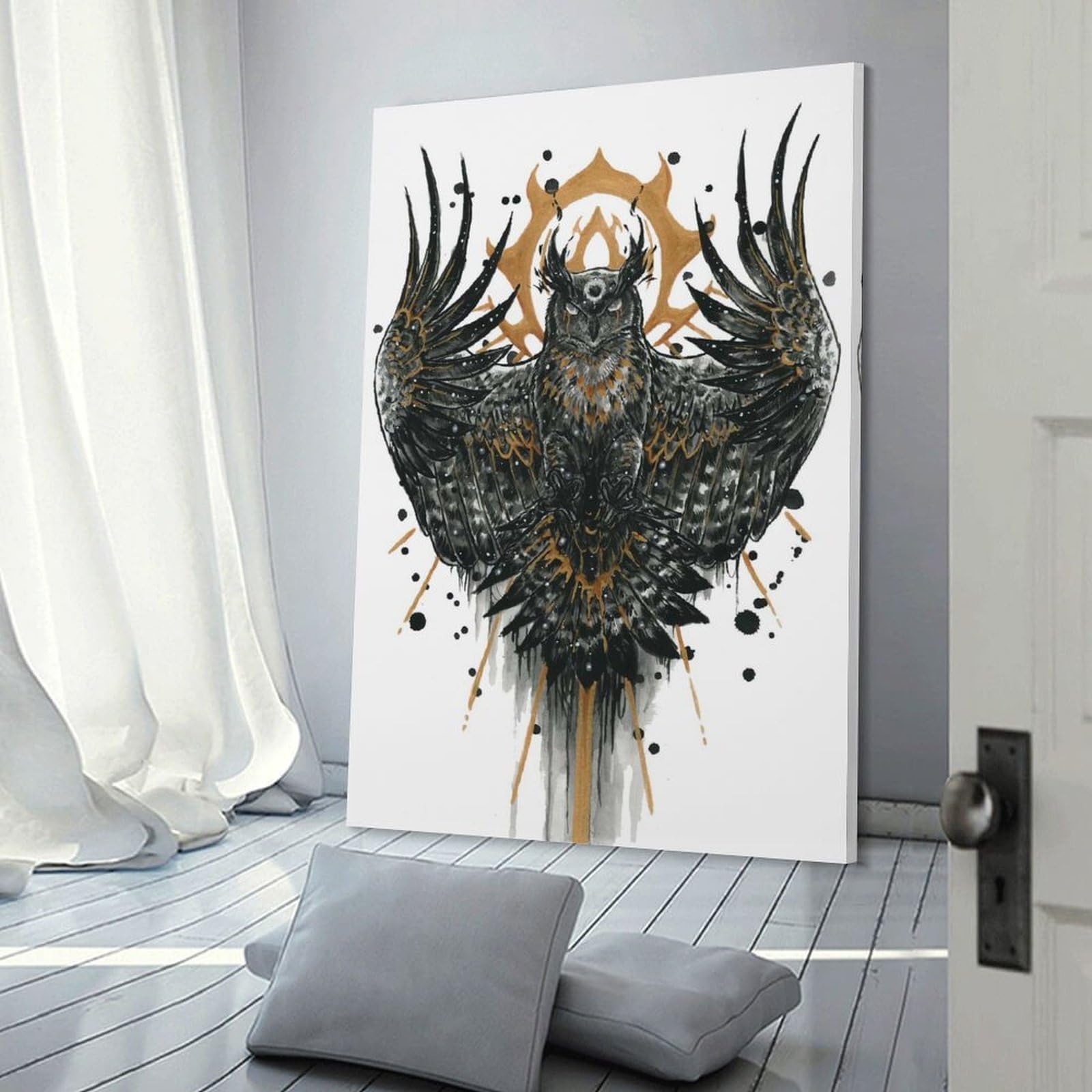 Junmoney Cikap Kamuy Canvas Wall Picture 24x36inch(60x90cm), for Contemporary Homes, Apartments Or Offices, Wall Decor with Flexible Room Appeal