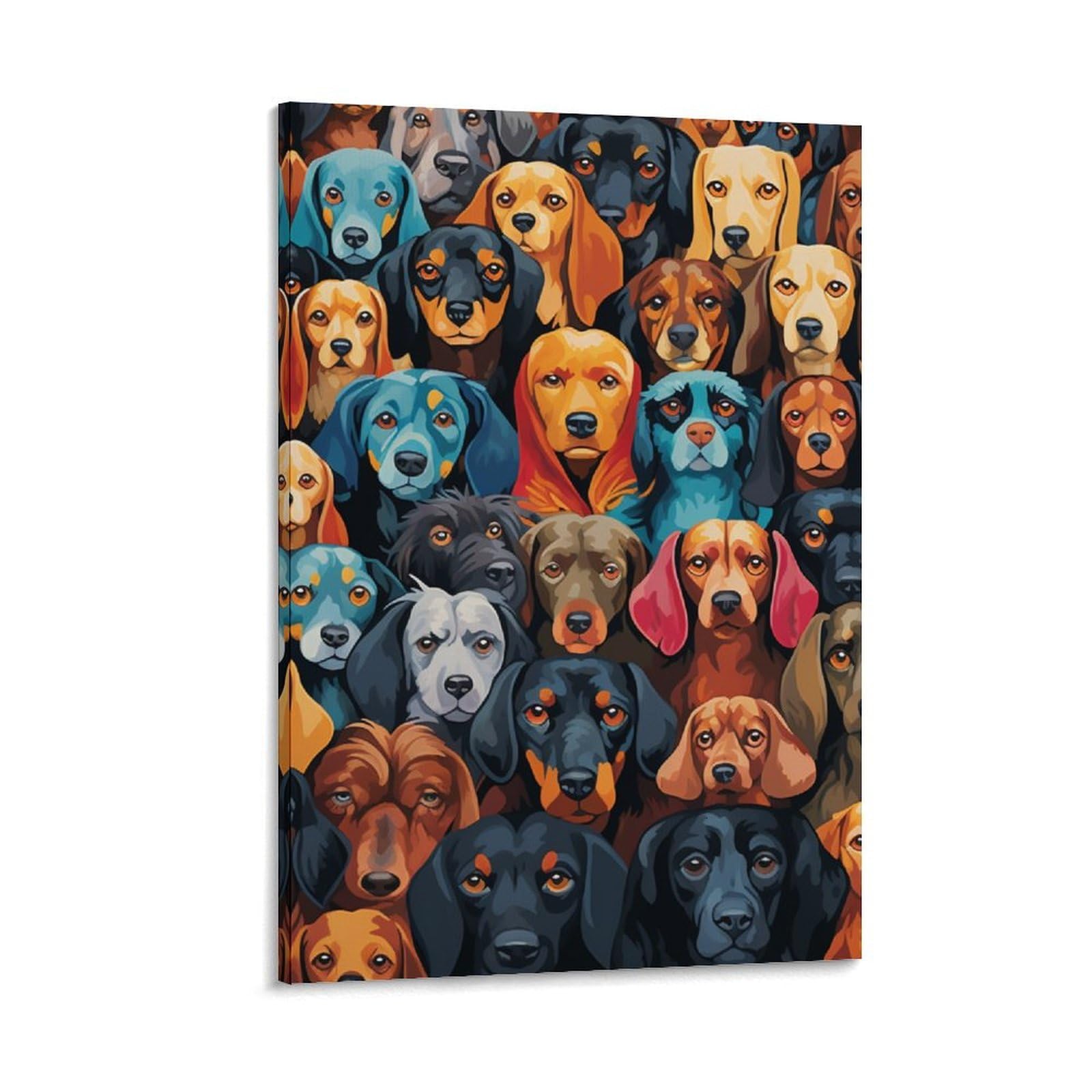 Impression sur toile chiots pour une ambiance tendre à la maison - 6