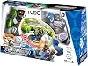 Robo Kombat Tornado 2 ’ Pack with Silverlit Voice and Light Remote Control - Black and Gray Robot