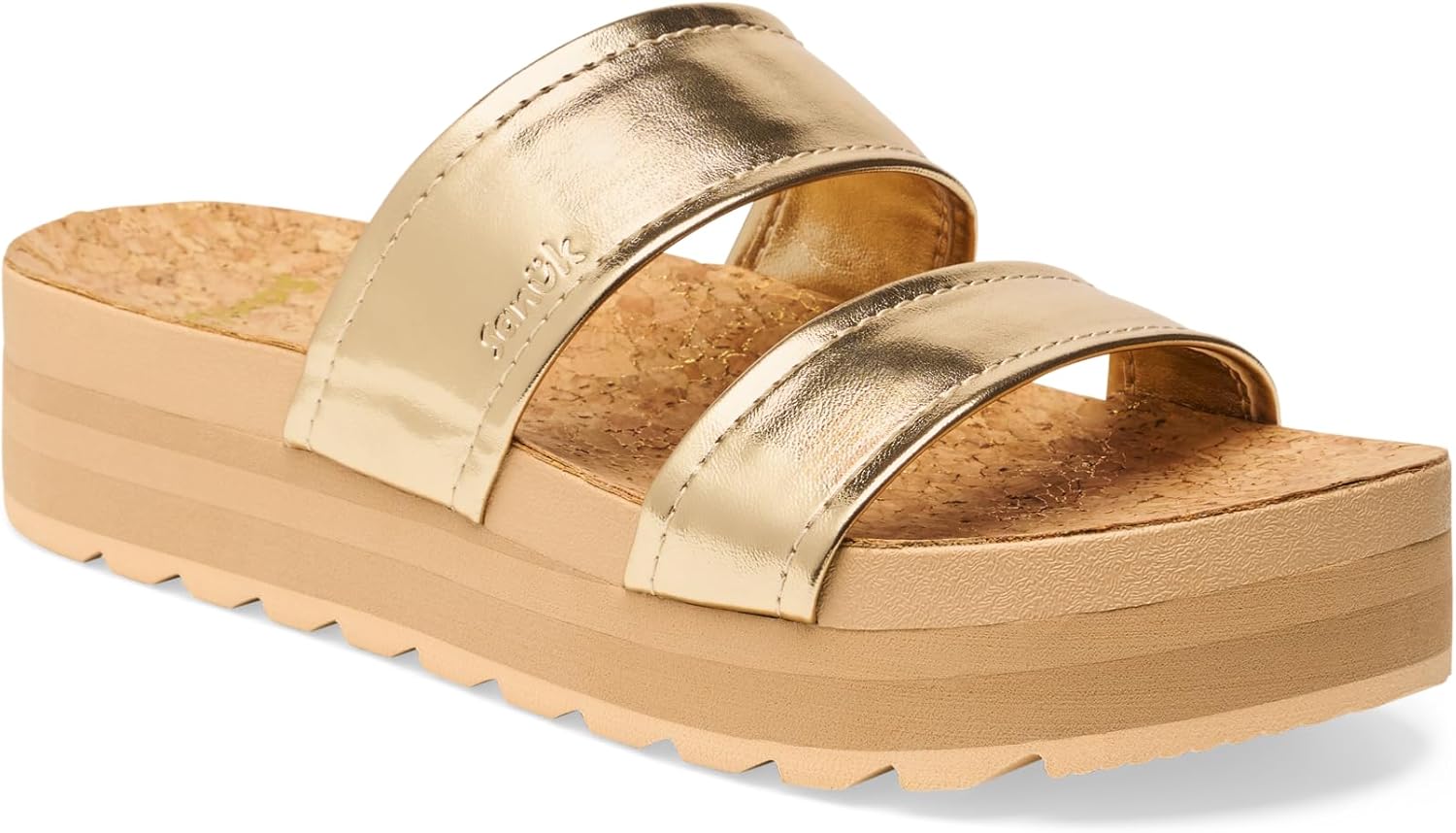 Sanuk Womens Alt-Itude | Platform Sandals Women | Womens Fashion Slide Sandals | Molded Footbed with Arch Support