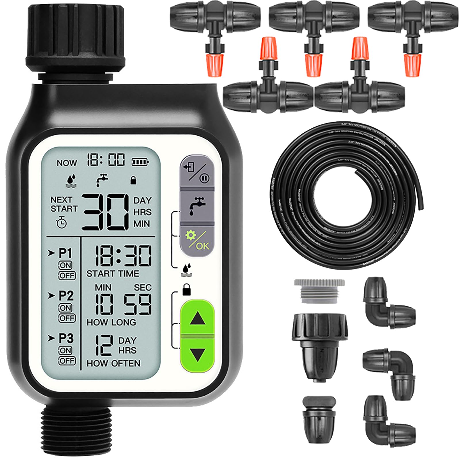 Minuteur de tuyau de capteur de pluie pour un arrosage de jardin autonome et serein