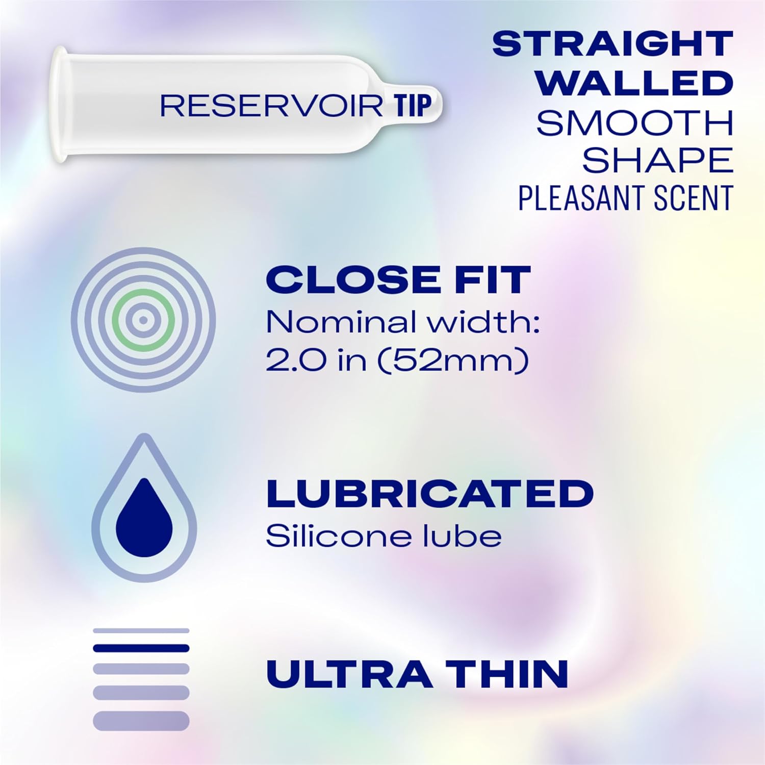 Durex Air Condoms Extra Thin, Transparent Natural Rubber Latex Condoms for Men, Close Fit, 24 Count