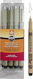 SAKURA Pigma Micron Fineliner Pens - Archival Black Ink Pens - Pens for Writing, Drawing, or Journaling - Assorted Point S...