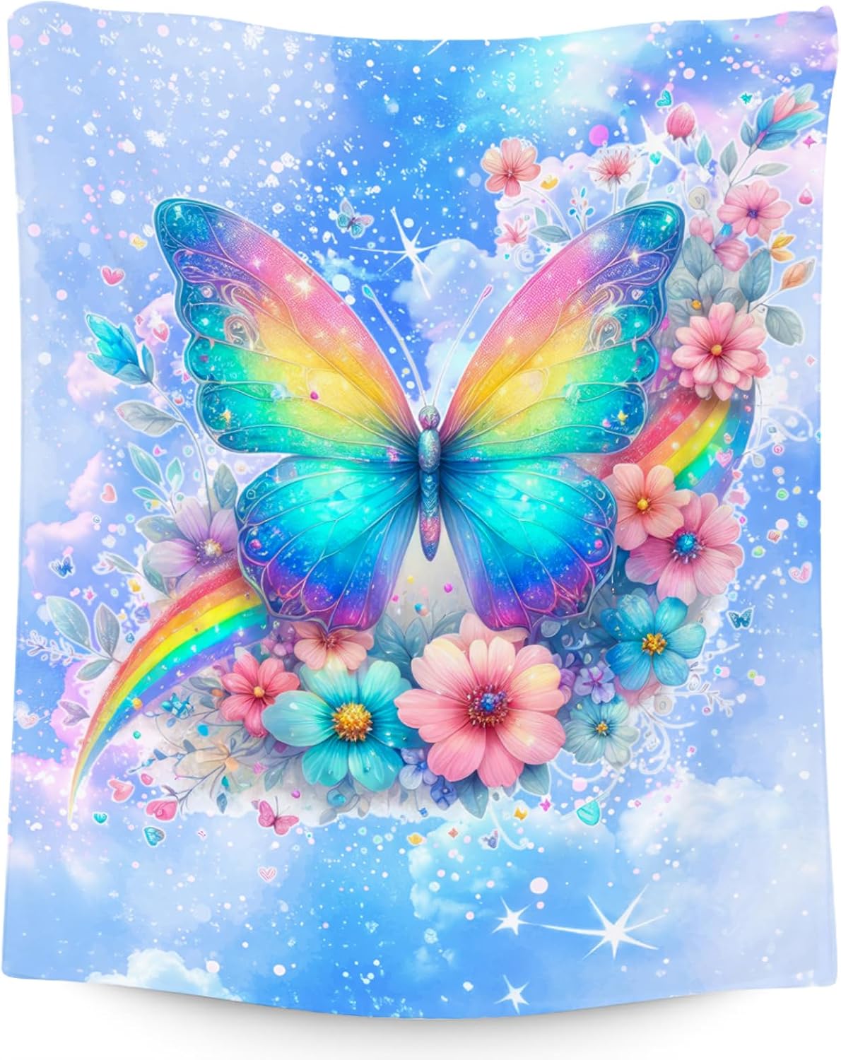 UNIKITTY Flamingo Blanket Gifts for Girls, Kids Throw Blanket, Flamingo Gifts for Women, Warm Fluffy Fleece Throws for Couch Nap, 50"x60"