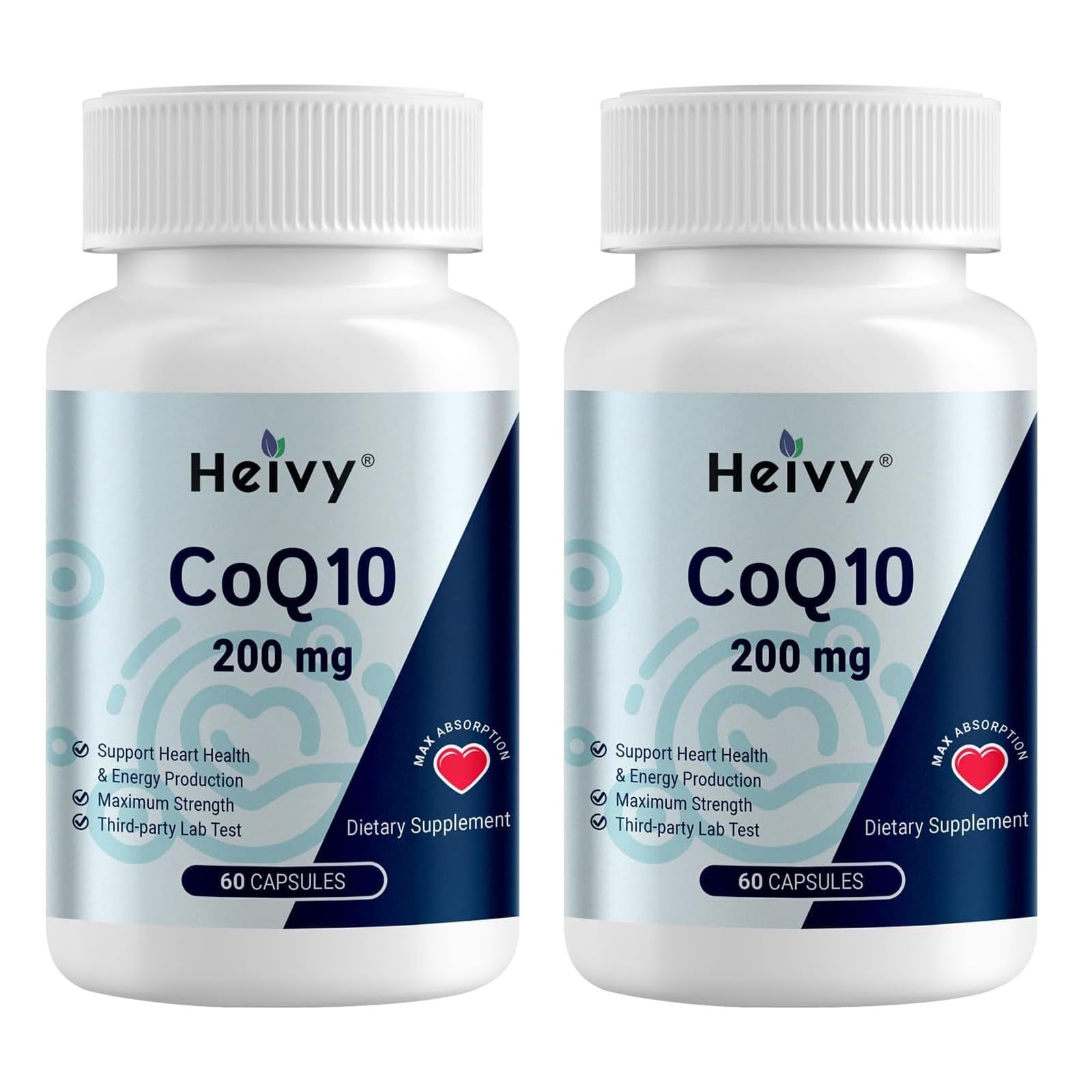 Heivy CoQ10 200mg Per Softgel, 60 Day Supply — Amazon image 8