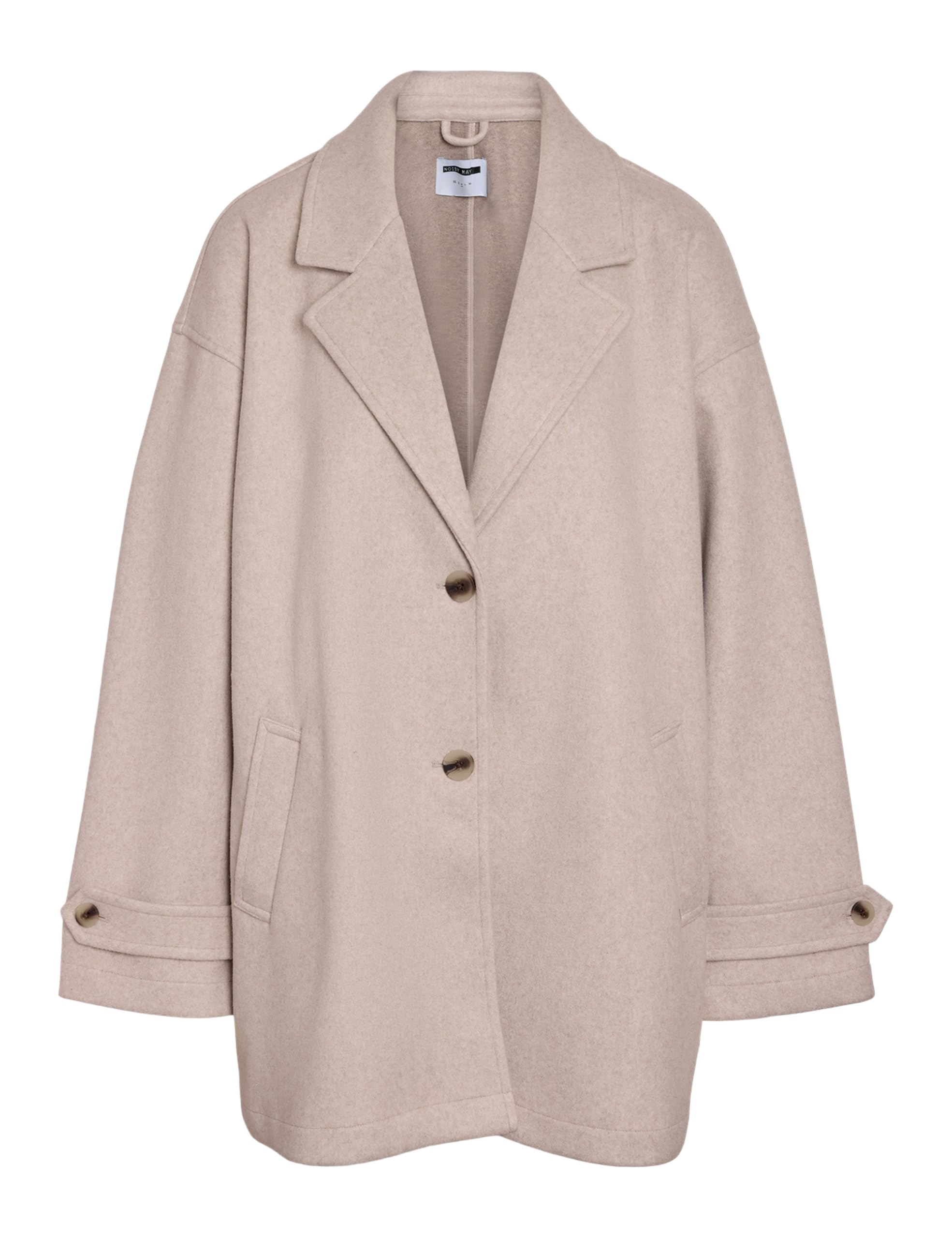 Noisy may Women's Nmalicia LS Oversize Blazer Noos Short Coat, Silver Lining, S