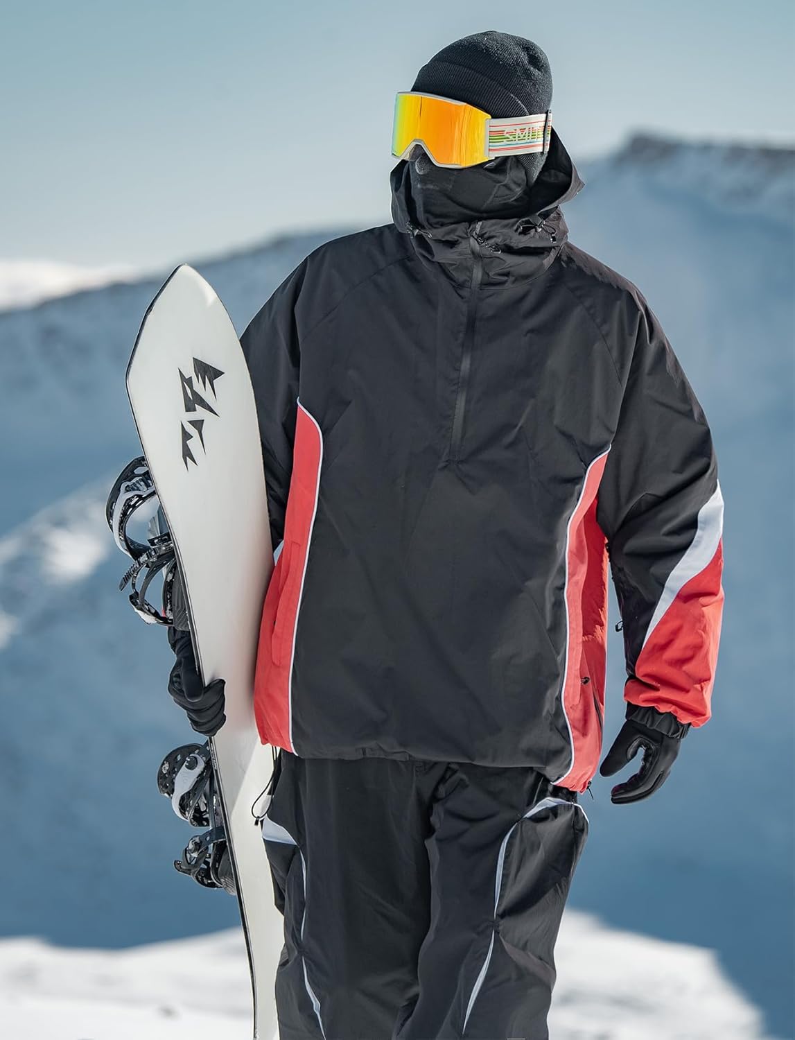 GSOU SNOW Men Snowboard Jacket Ski Baggy Women Snow Coat Waterproof Winter Sport Hooded Reflective Strip - Image 3