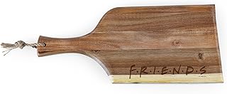 PICNIC TIME Friends Artisan 18" Acacia Charcuterie Board with Raw Wood Edge, Cheese Board, Serving Platter, (Acacia Wood)