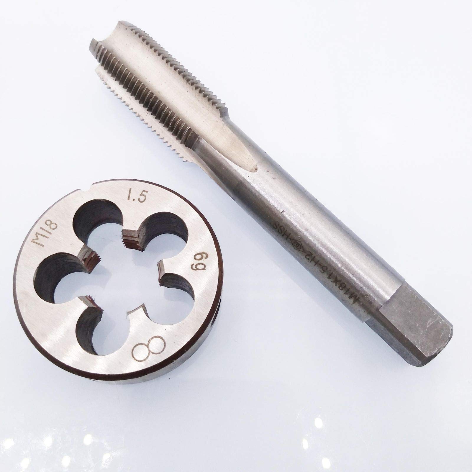 HSS M18 x 1.5mm Tap and M18 x 1.5mm Die Metric Thread Right Hand — Amazon image 4