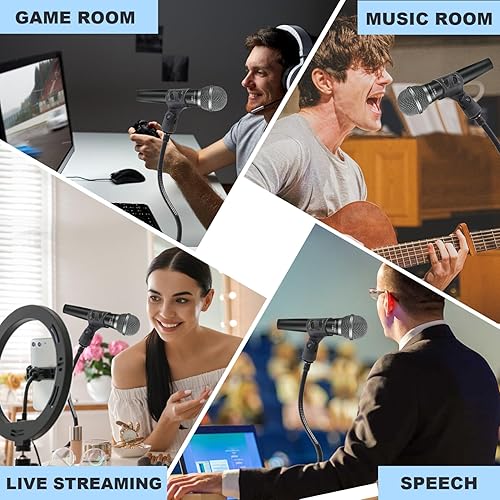 Miniatura 6 de Soporte de brazo para micrófono, soporte de micrófono de escritorio flexible de 13 pulgadas, micrófono grueso, escritorio resistente con abrazadera