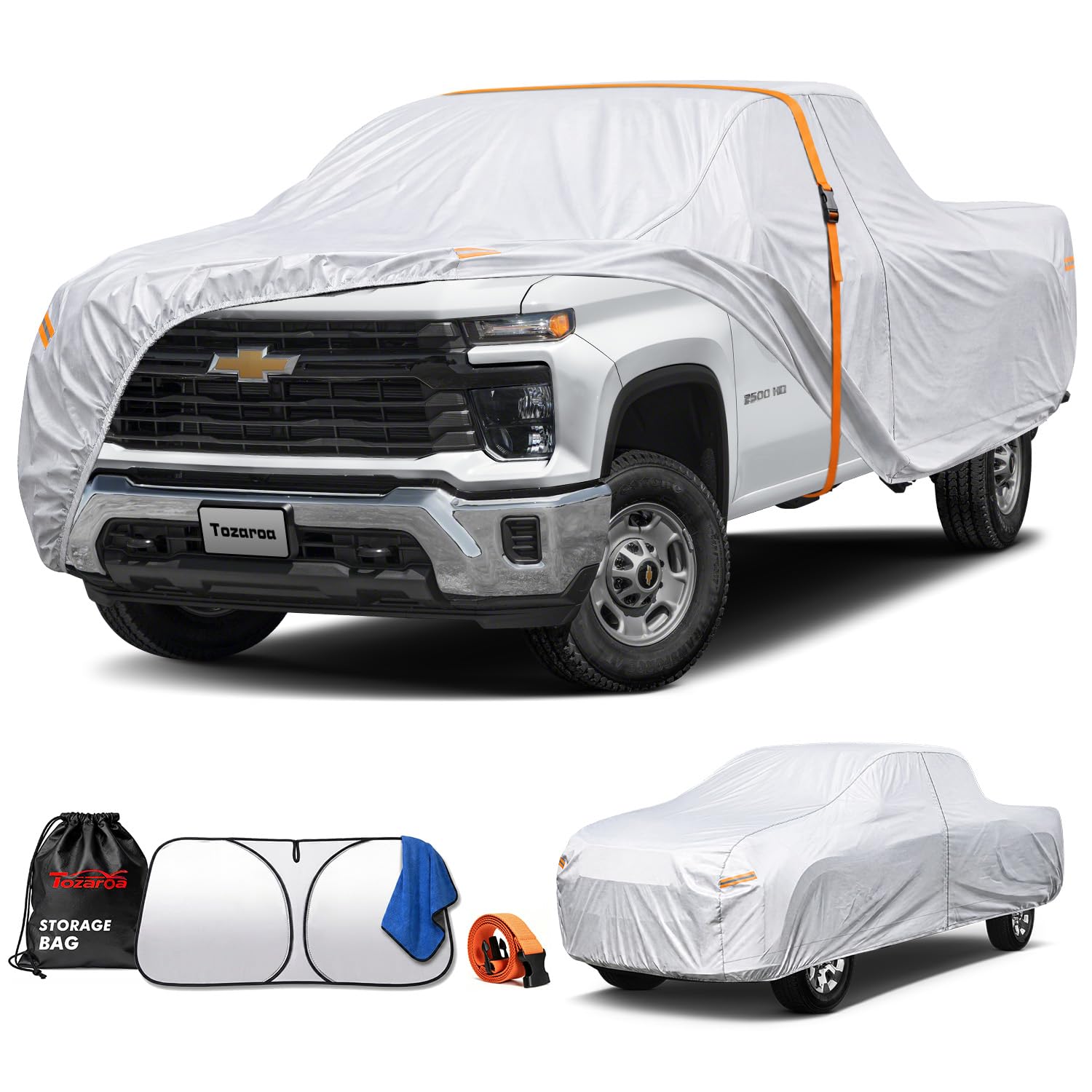 Car Cover Waterproof All-Weather,Heavy-Duty Outdoor Full Exterior Automobiles Sedan/Coupe (Length 186-193 inch) with Windshield Sun Shade Universal Fit Ford Mustang,Chevy Camaro/Corvette etc — view 24