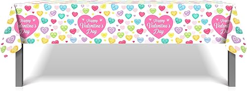 Miniatura 55 de CC HOME 1 pieza de mantel de plástico para fiesta de los 90 de 54 x 87 pulgadas de largo, mantel vintage retro de los 90 de hip hop, tema de 1990