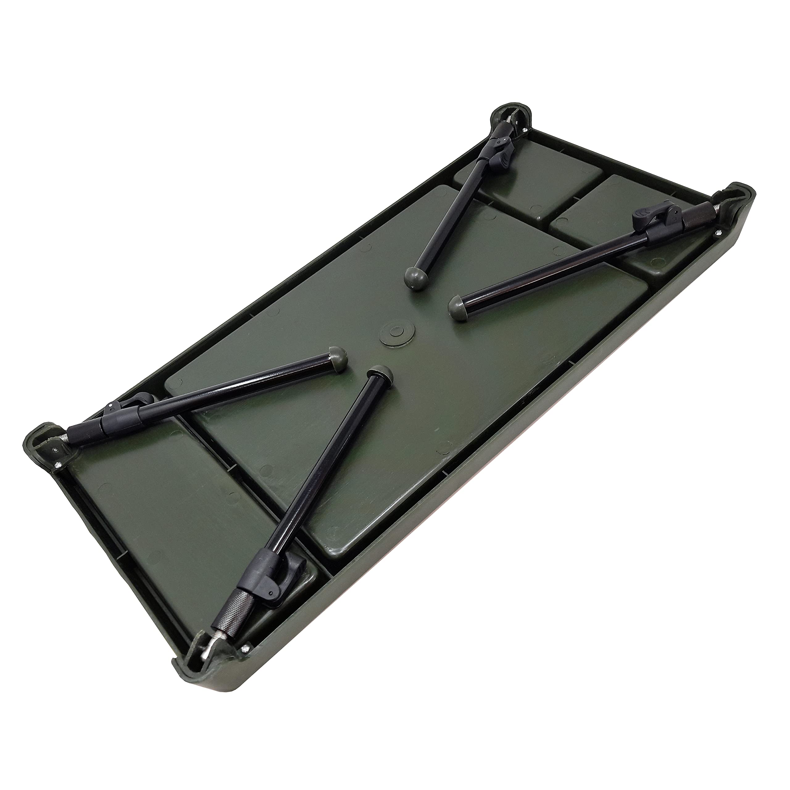 Table De Bivouac Fox 2 Niveaux Pour Pêche à La Carpe - Légère Et Noire