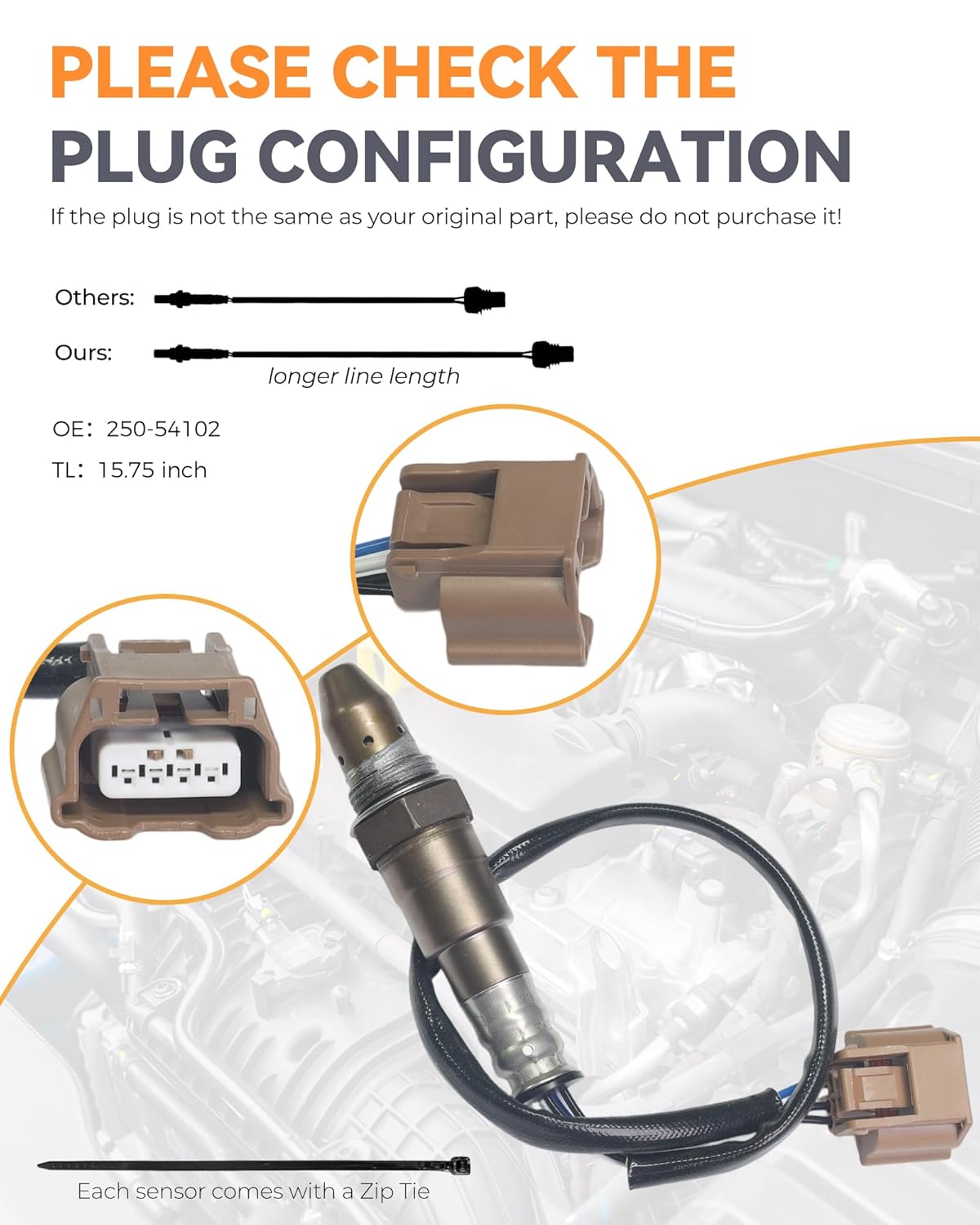 234-9135 Air Fuel Ratio O2 Oxygen Sensor Upstream for 2013-2014 Nissan Altima Frontier Xterra Pathfinder, Quest Armada 370Z Maxima Murano Sentra Titan, 2011-2013 Infiniti G37 M37 3.5L 3.7L 4.0L