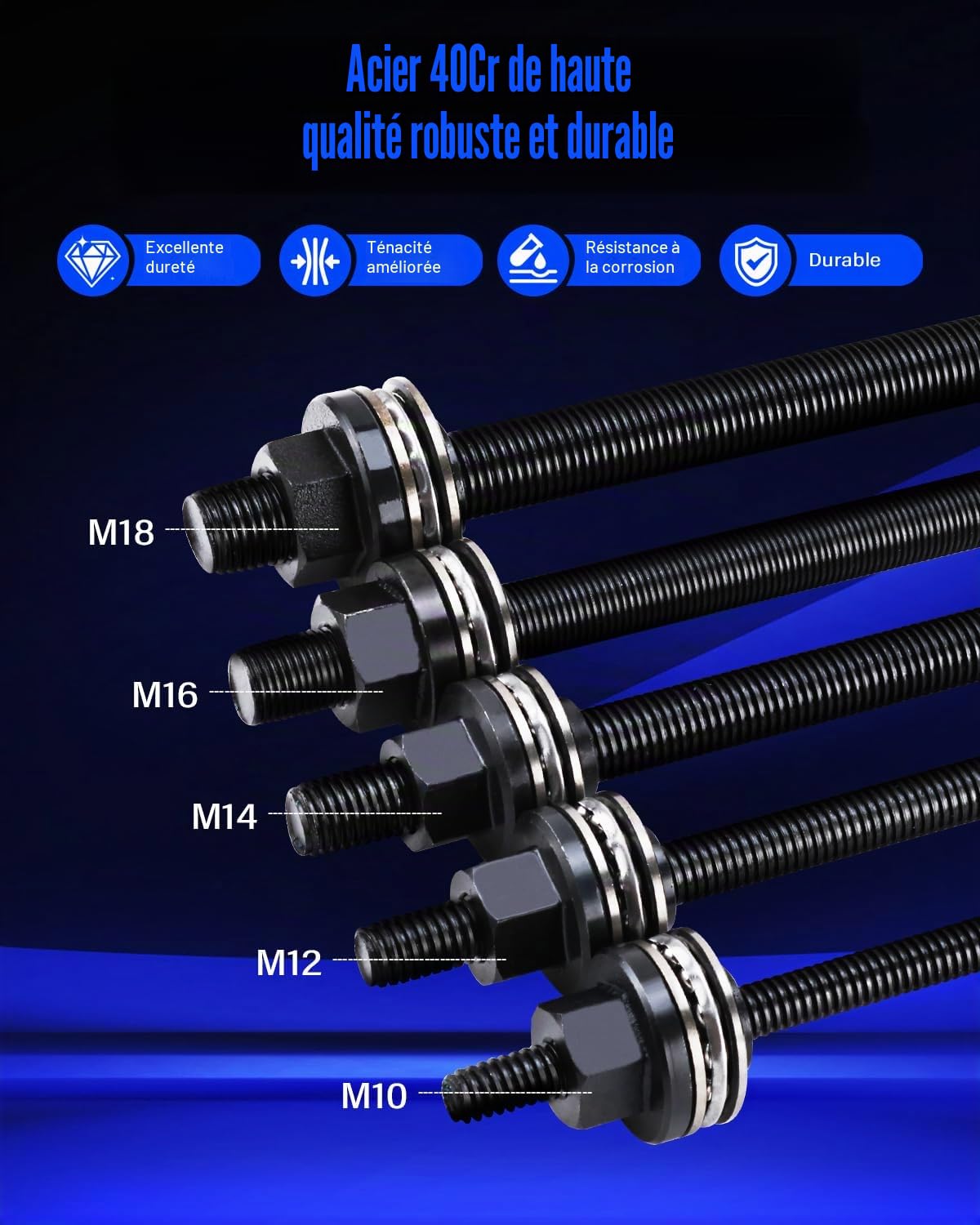 FreeTec Extracteur de Silent Bloc Extracteur de Roulement Intérieur 27pcs – Arrache Roulement Universel avec 5 Broches et 22 Douilles 34–80 mm – Kit Montage/Démontage Roulements, Joints & Silentblocs
