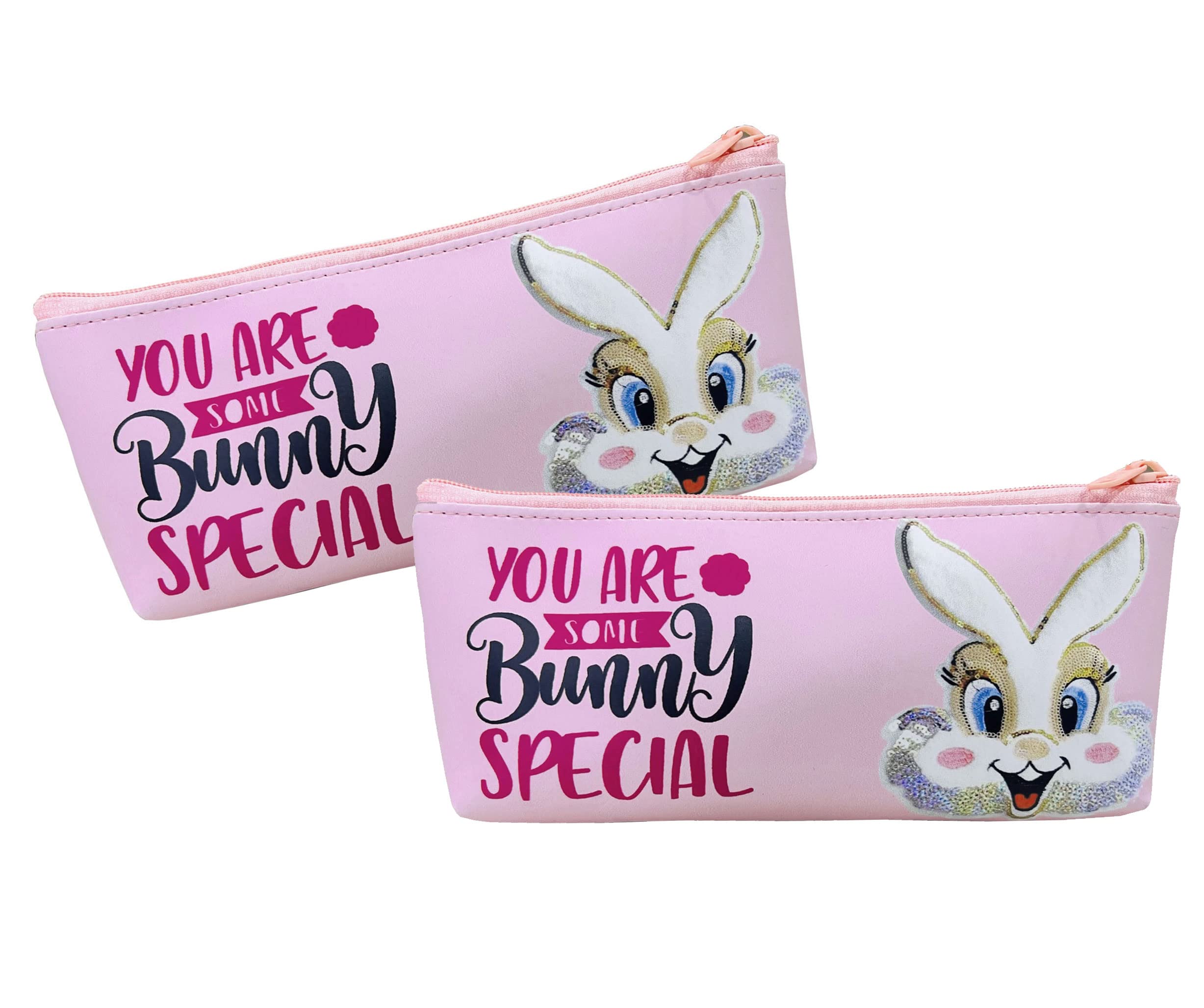 Kobbet® Pink Bunny Theme Pencil Case Pencil Pouch for Kids Girls Makeup Pouch Cosmetic Pouch for Girls Zipper Closer Non-Toxic Waterproof Pouch School Stationery Pouch for Girls Cute Pouch Gift (2PCS) (B0B8NXPC9T) Amazon Price History, Amazon Price Tracker