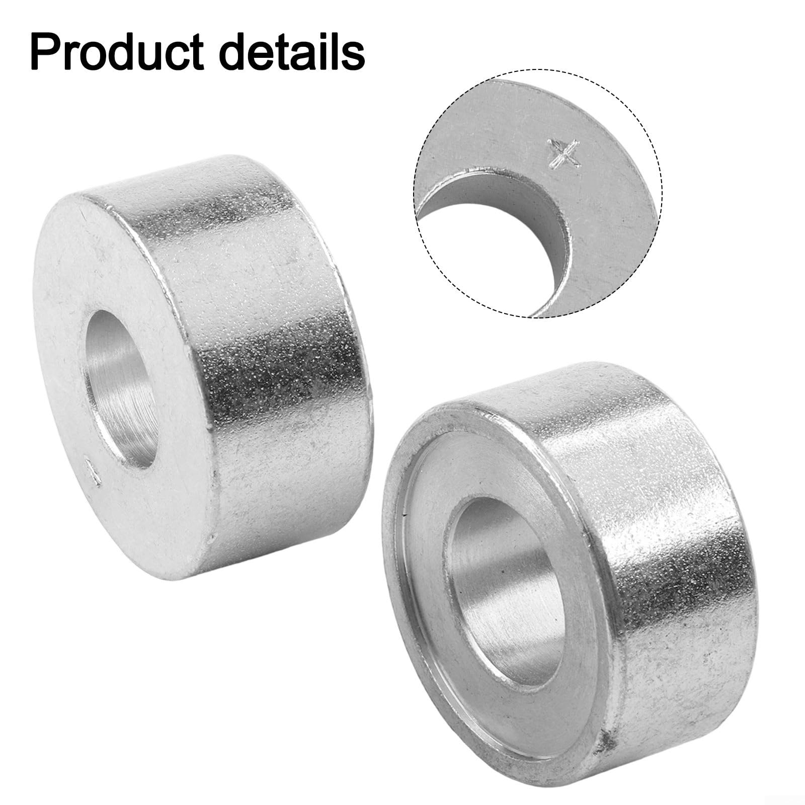 Set di 2 attrezzi per riparazione dei poli della batteria, per auto, manicotti in metallo, 16 mm e 18 mm, per la riparazione di connettori della batteria, argento
