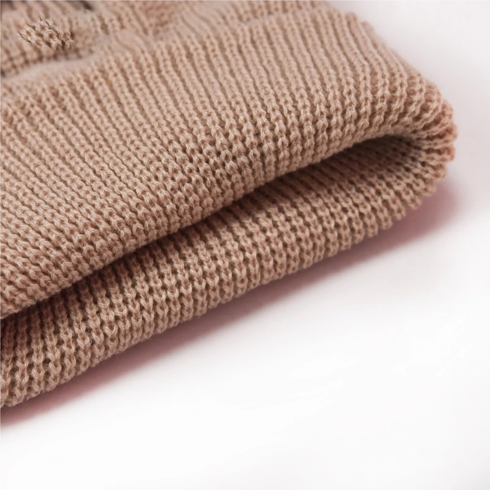 2Pcs Ski Mask Windproof Full Face Knit Hats Ski Mask Men Warm Winter Hats Knitted 3 Holes Ski Mask(Coffee)