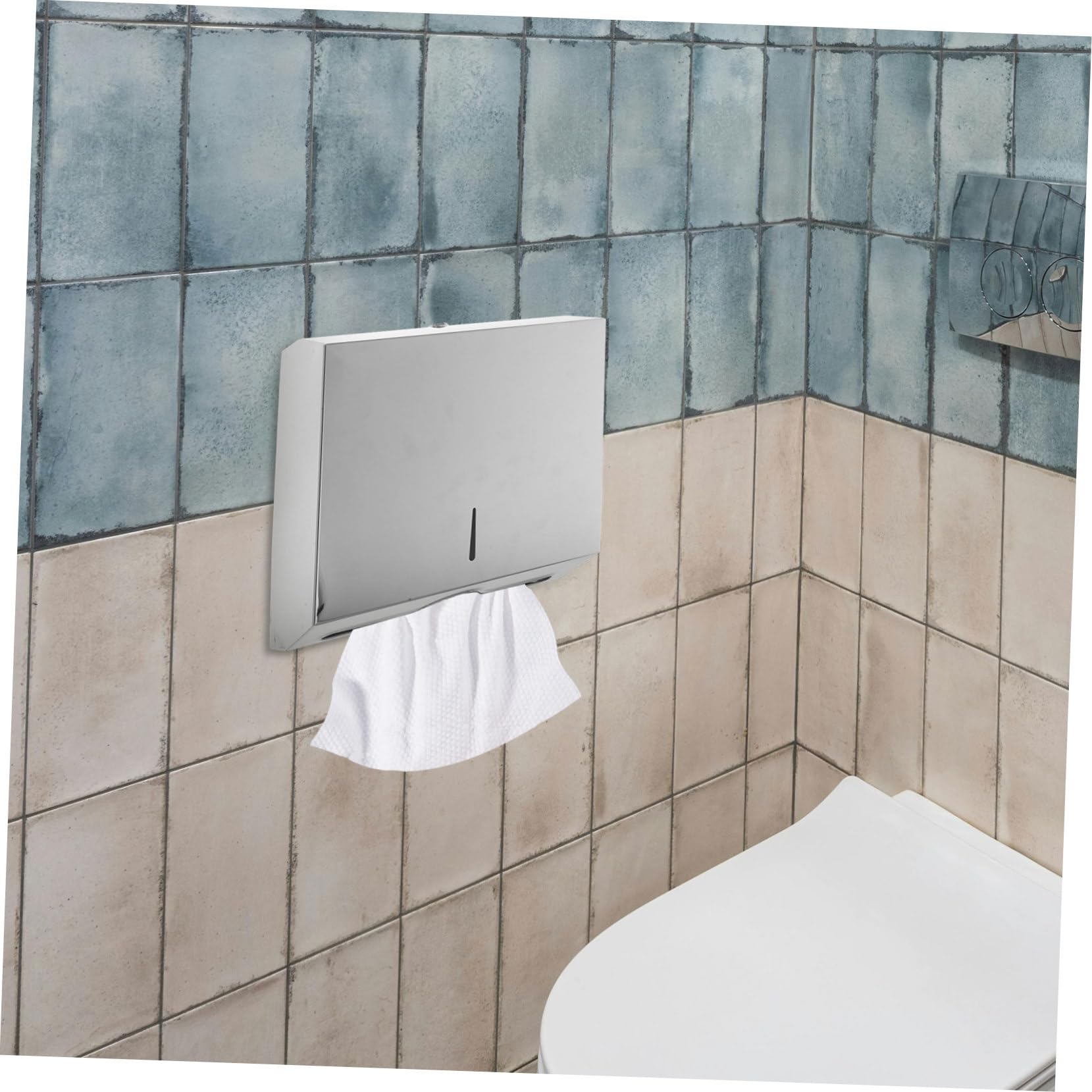 ULTECHNOVO Dispensador De Toallas De Papel Comercial De Acero Inoxidable Soporte De Pared para Baño para Secado De Manos Hospitales