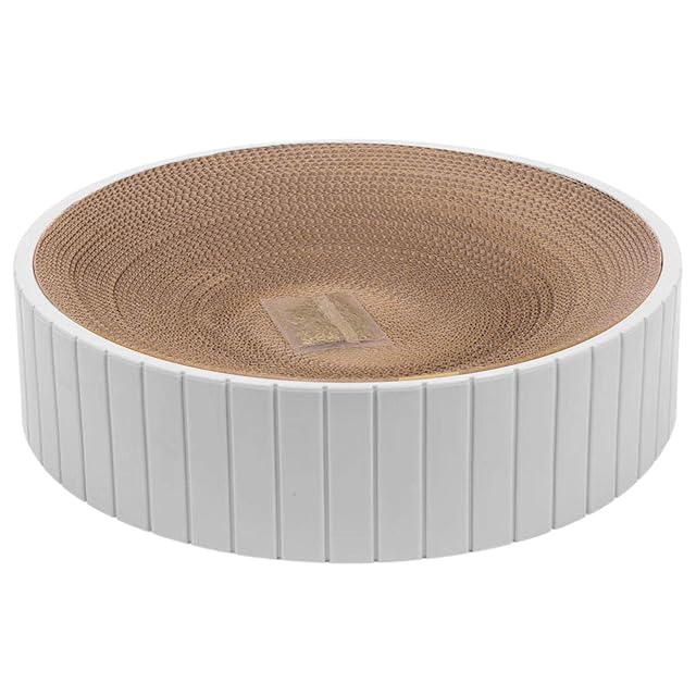 Foto 8 de 8 de Rascador para Gatos - Cuna Reversible Redonda para Gatos para la Muebles