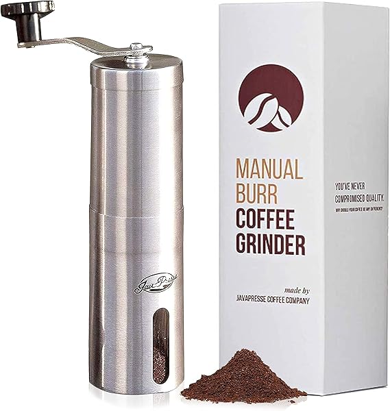 JavaPresse Manual Coffee Bean Grinder with Adjustable