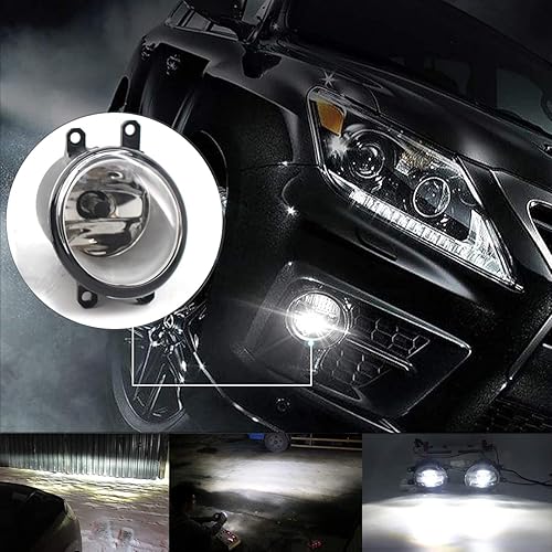 Miniatura 4 de VISVIC Lente LED antiniebla de repuesto para Rav4 Yaris Solara Camry Avalon Highlander Corolla Matrix Venza Prius Lexus RX350 RX450h GS350 GS450h