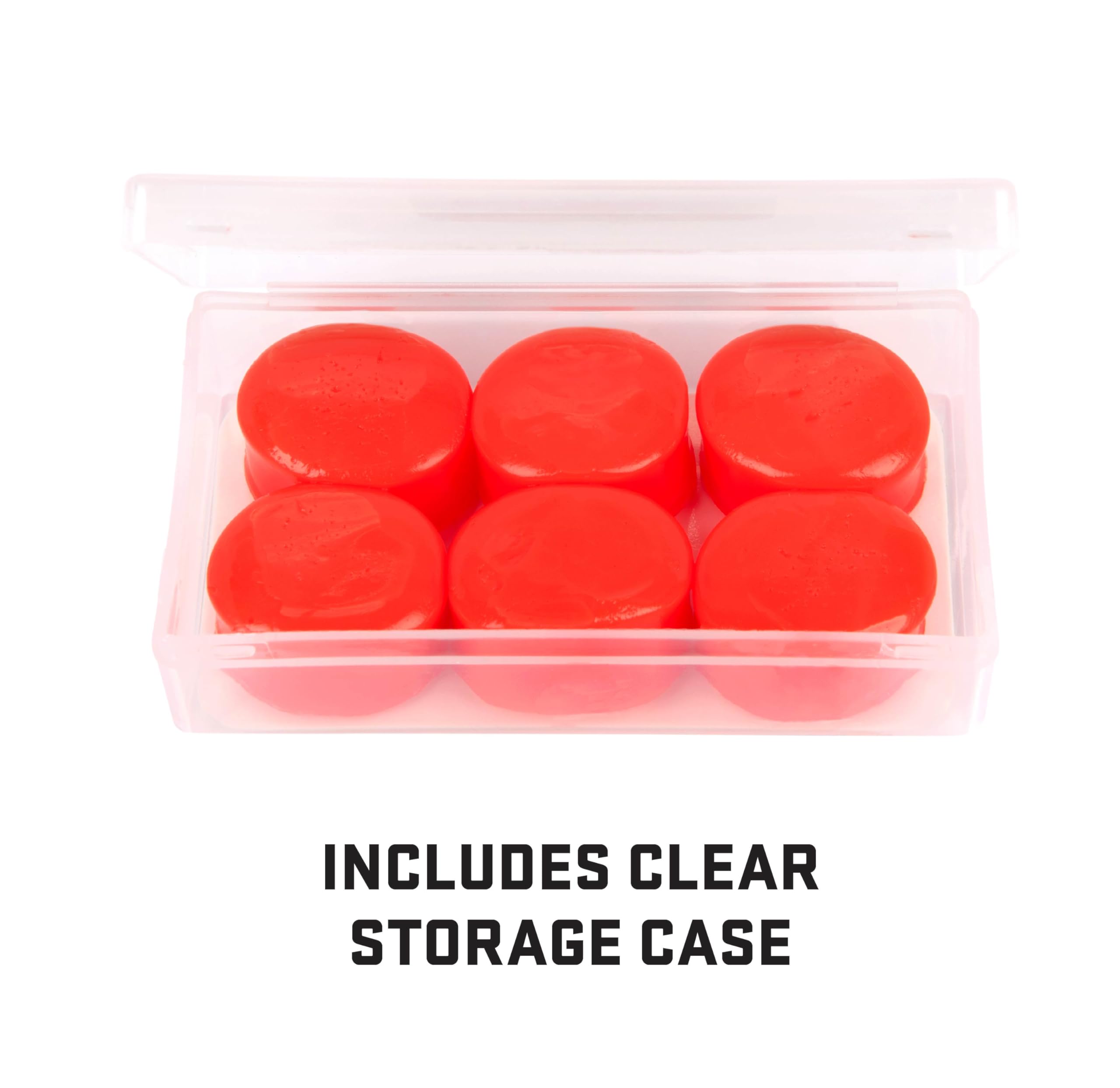 ULTRX - Tapones desechables de silicona para los oídos, diseño moldeable, perfectos para dormir, trabajar en el patio, disparar, nadar y más, solución cómoda para ronquidos, 3 pares, color naranja