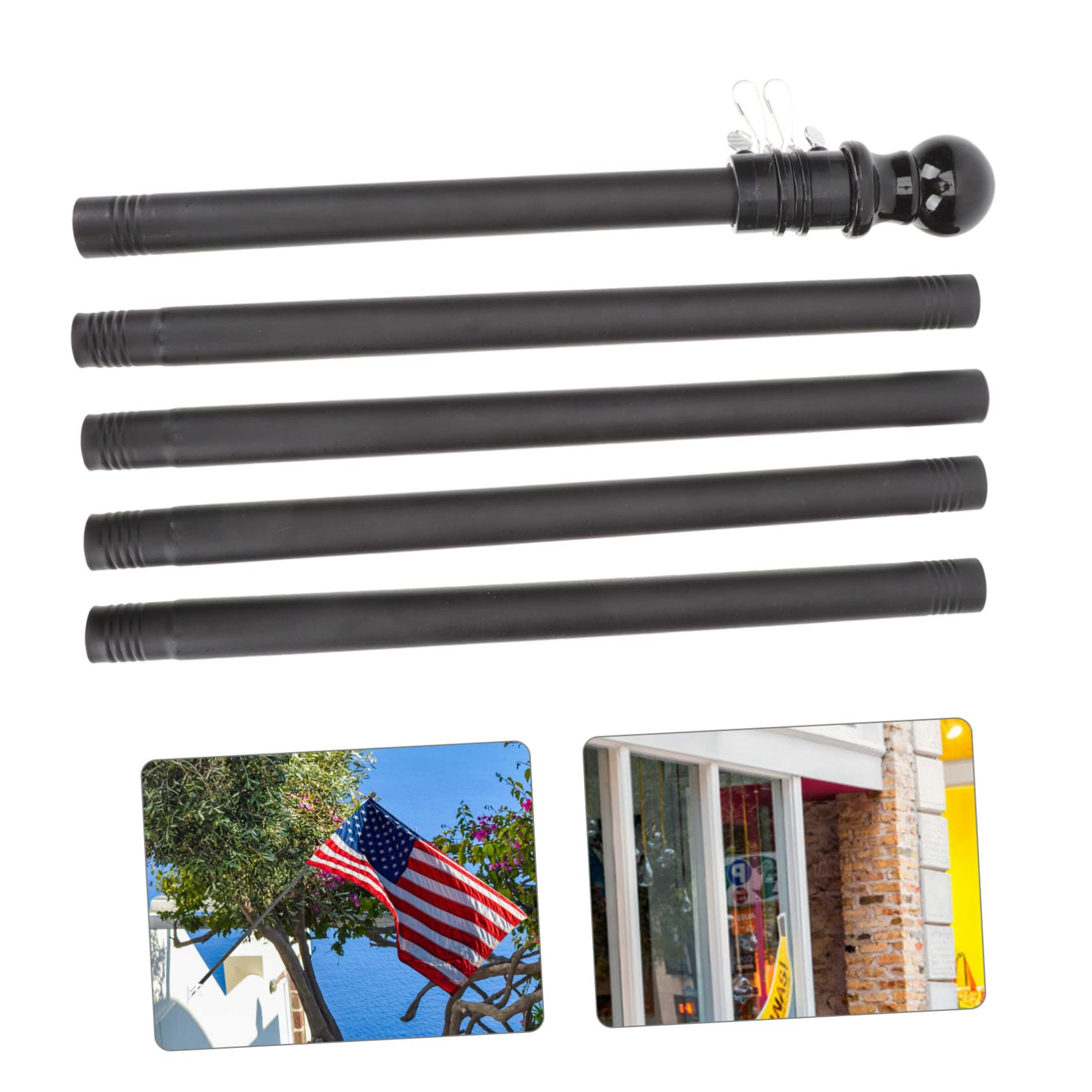 Robuster Stock für Flagge aus Edelstahl Fahnenmast Stange mit Rostfreiem Material und Einfachem Abbau für Garten und Wandmontage