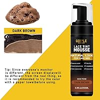 Vista 4 de Mousse de fusión de tinte de encaje para pelucas, tupés y postizos de cabello para mujeres - 6.8 onzas líquidas Juego de herramientas