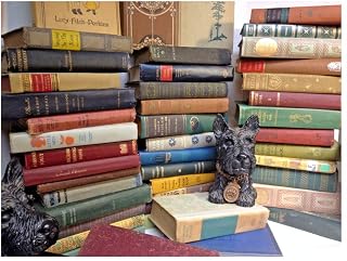 Lot of 10 Antique Vintage Hardcover Fiction Books - Random Mixed Collection Set