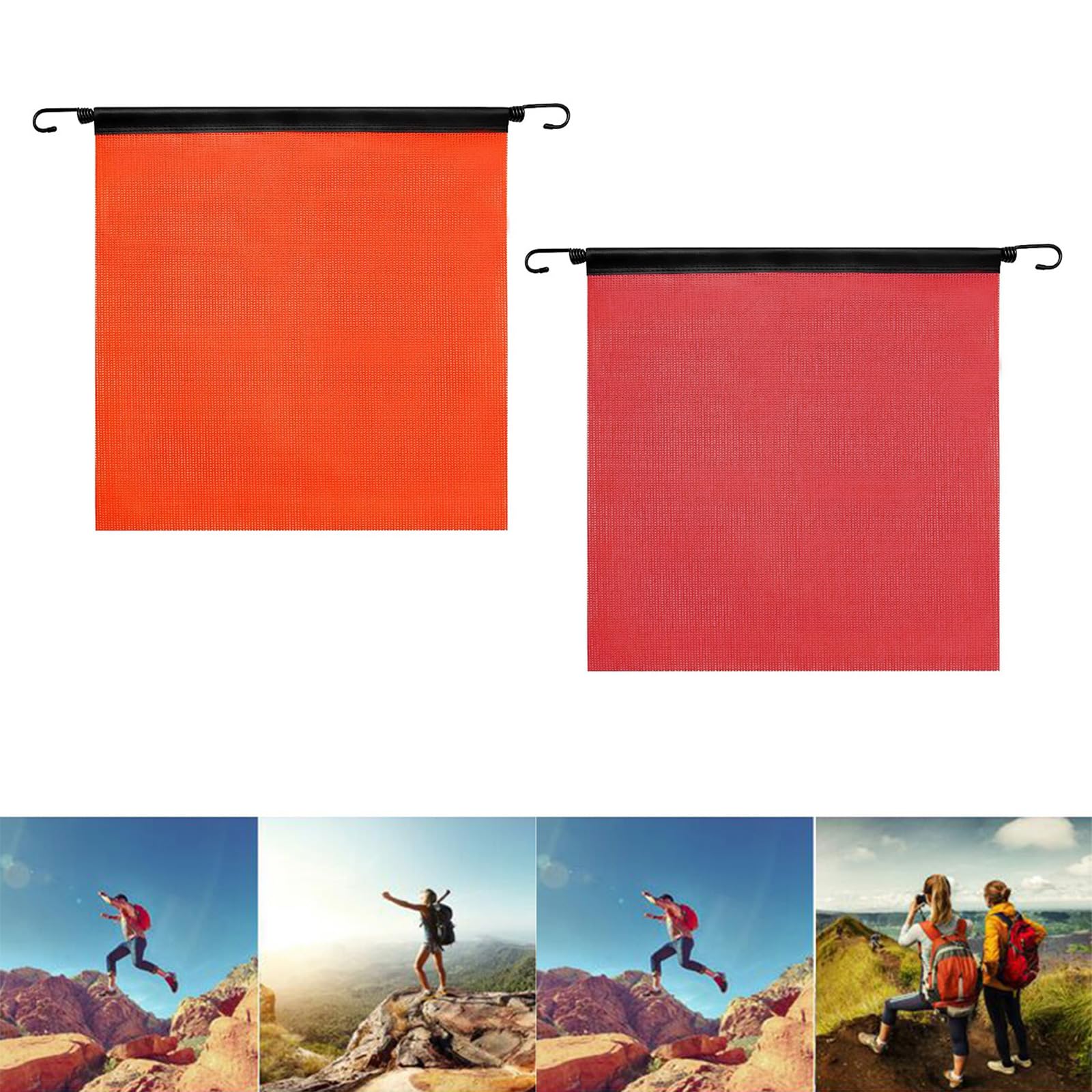 Bikes Warning Flags Bike Trailer Cycling Flags Poles Handlebars Sign For Easy Attachments