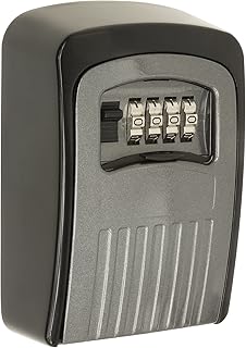 ARREGUI KEEPER SEG012 Schlüsseltresor mit Zahlencode | Schlüsselsafe für Außen und Innen | Schlüsselkasten mit Zahlenschloss | Einfache Montage | Key Safe für Ferienwohnungen | 11,8x8,5x3,5 cm | grau